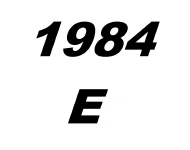 1984 E Ersatzteile