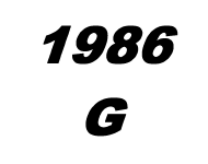 1986 G Ersatzteile
