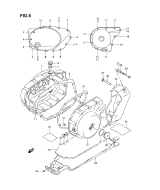 SUZUKI, VL 800 Intruder L3, KURBELGEHÄUSE ABDECKUNG