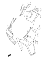 SUZUKI, VZR 1800 BZ Intruder M1800R L5, RAHMENABDECKUNG