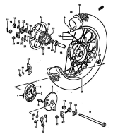 SUZUKI, DR250SE-1, HINTERRAD