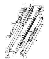 SUZUKI, DR 250 S E, VORDERGABEL