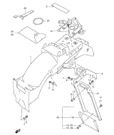 SUZUKI, GSX 600 F L, HINTERER KOTFLUEGEL