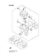 SUZUKI, GSX 1300 BK B-King K9, HINTERE BREMSZANGE MIT ABS