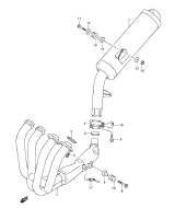 SUZUKI, GSX 1250 FA L2, AUSPUFF