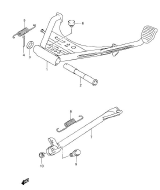 SUZUKI, UH 125 G Burgman L0, STAENDER