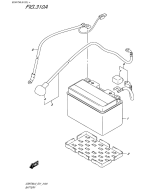 SUZUKI, GSR 750 L5, BATTERIE