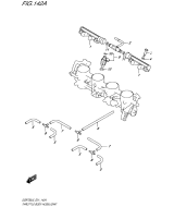 SUZUKI, GSR 750 L5, DROSSELKLAPPE SCHLAUCH ANSCHLUSS