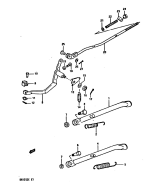 SUZUKI, DR 125 S E, STAENDER HINTERE BREMSE