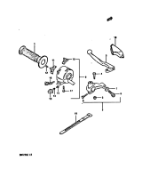 SUZUKI, DR 125 S E, LINKER GRIFFSCHALTER