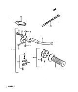 SUZUKI, DR 125 S E, RECHTER GRIFFSCHALTER