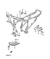 SUZUKI, DR 125 S E, RAHMEN ABDECKUNG