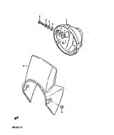 SUZUKI, DR 125 S E, SCHEINWERFERGEHAEUSE