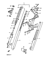 SUZUKI, DR 125 S E, VORDERGABEL