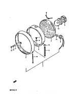 SUZUKI, DR 125 S E, SCHEINWERFER