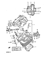 SUZUKI, DR 125 S E, ZYLINDERKOPF