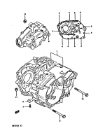 SUZUKI, DR 125 S E, KURBELGEHAEUSE