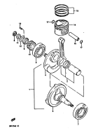 SUZUKI, DR 125 S E, KURBELWELLE