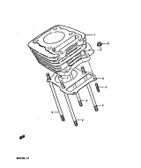 SUZUKI, DR 125 S E, ZYLINDER