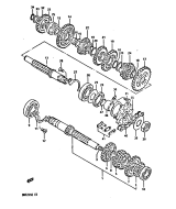 SUZUKI, DR 125 S E, GETRIEBE