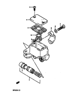 SUZUKI, DR 250 S G, VORDERER HAUPTBREMSZYLINDER