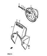 SUZUKI, DR 250 S G, SCHEINWERFERGEHAEUSE