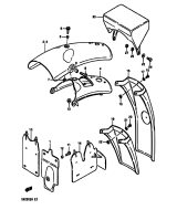SUZUKI, DR 250 S G, HINTERER KOTFLUEGEL