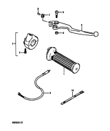 SUZUKI, DR 250 S G, RECHTER GRIFF SCHALTER