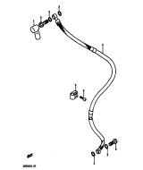 SUZUKI, DR 250 S G, FRONT BREMSLEITUNG