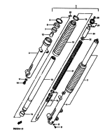 SUZUKI, DR 250 S G, VORDERGABEL