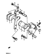 SUZUKI, DR 250 S G, FRONT BREMSSATTEL