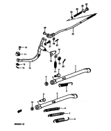 SUZUKI, DR 250 S G, STAND REAR BRAKE