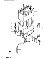 SUZUKI, DR 250 S G, BATTERIE