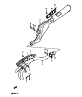 SUZUKI, DR 250 S G, AUSPUFF