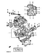 SUZUKI, DR 250 S G, ZYLINDER KOPF