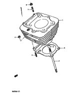 SUZUKI, DR 250 S G, ZYLINDER