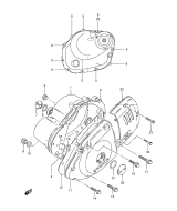 SUZUKI, TU 125 XT X, KURBELGEHAEUSE ABDECKUNG