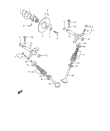 SUZUKI, TU 125 XT X, NOCKENWELLE VENTIL