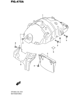 SUZUKI, VZR 1800 BZ Intruder M1800R L5, HINTERER KOTFLUEGELHALTER