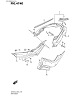 SUZUKI, VZR 1800 BZ Intruder M1800R L5, HINTERER KOTFLUEGEL