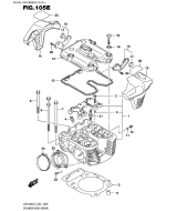 SUZUKI, VZR 1800 BZ Intruder M1800R L5, HINTERER ZYLINDERKOPF