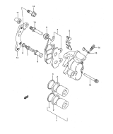 SUZUKI, RM 125 US N, FRONTBREMSSATTEL