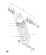 SUZUKI, RM 125 US N, STOSSDAEMPFER