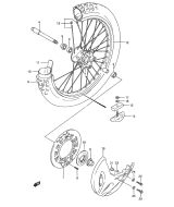 SUZUKI, RM 125 US N, VORDERRAD