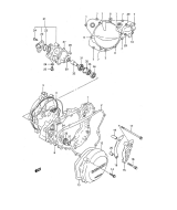 SUZUKI, RM 125 US N, KURBELGEHAEUSEABDECKUNG WASSERPUMPE