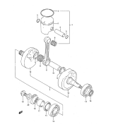 SUZUKI, RM 125 US N, KURBELWELLE