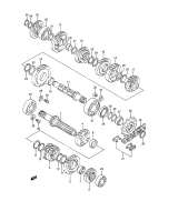 SUZUKI, RM 125 US N, GETRIEBE