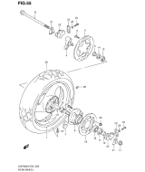 SUZUKI, GSF 600 /S Bandit X, HINTERRAD