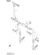 SUZUKI, GSF 600 /S Bandit X, VORDERE BREMSLEITUNG