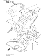 SUZUKI, Suzuki GSX1300RA L6, HINTERER KOTFLUEGEL